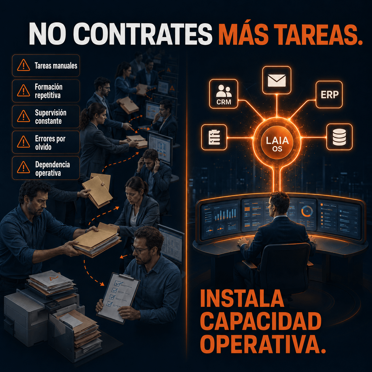 Visual sobre instalar capacidad operativa con LAIA OS